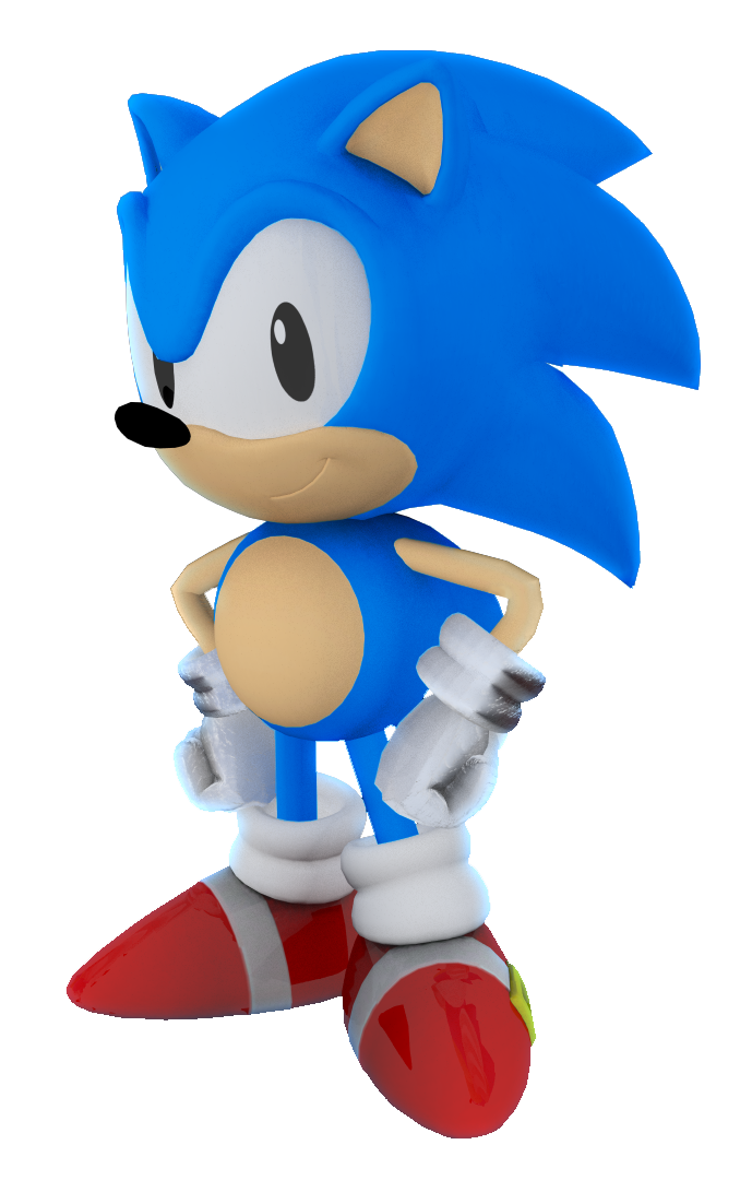 Classic Sonic (Render) by yessing on DeviantArt