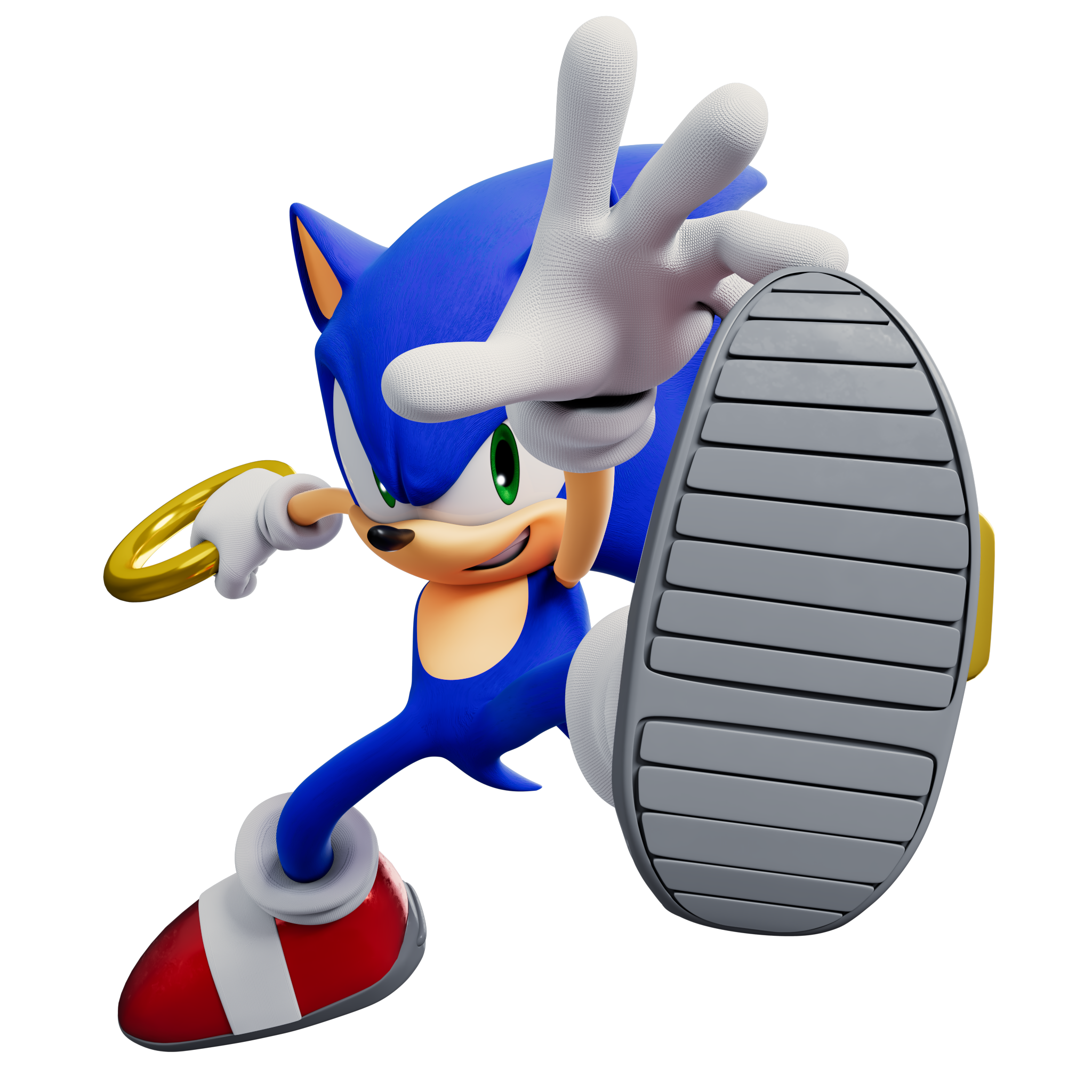 I did a render in Blender of a Sonic and Shadow SA2 pose. Really