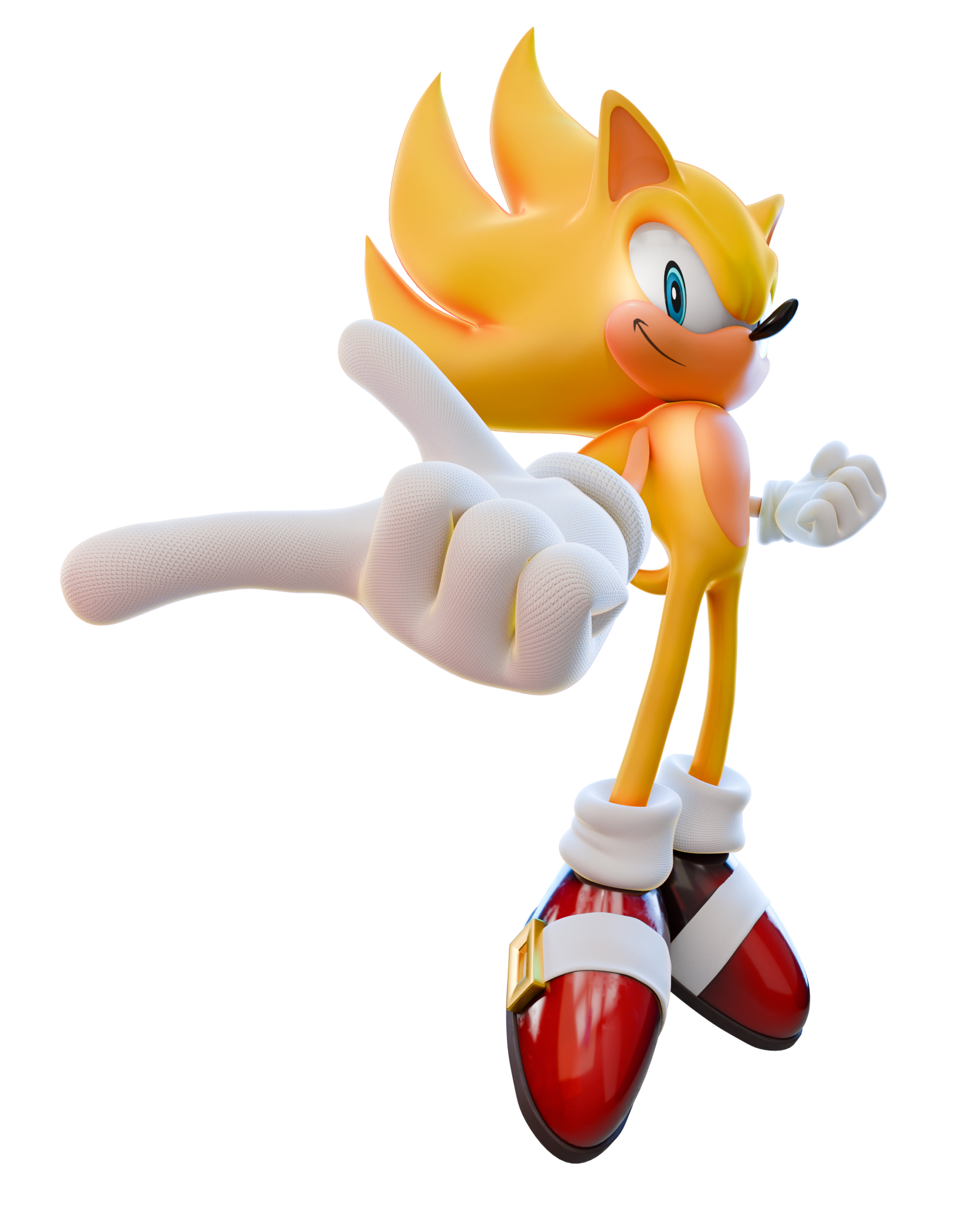 Super Sonic 2 Render - Transparent + No Effects by TBSF-YT on DeviantArt