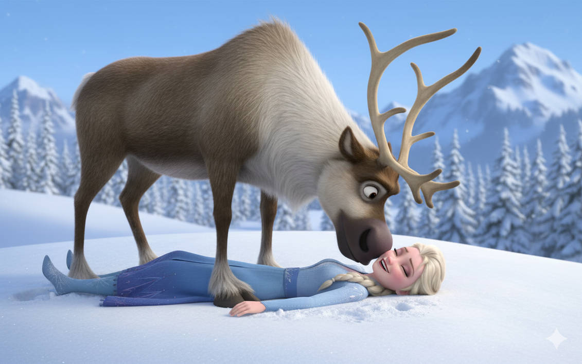 Devuser Hide and Seek: Sven sniffing Elsa by DevUser1507 on DeviantArt