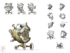 Robot Concept Steampunk