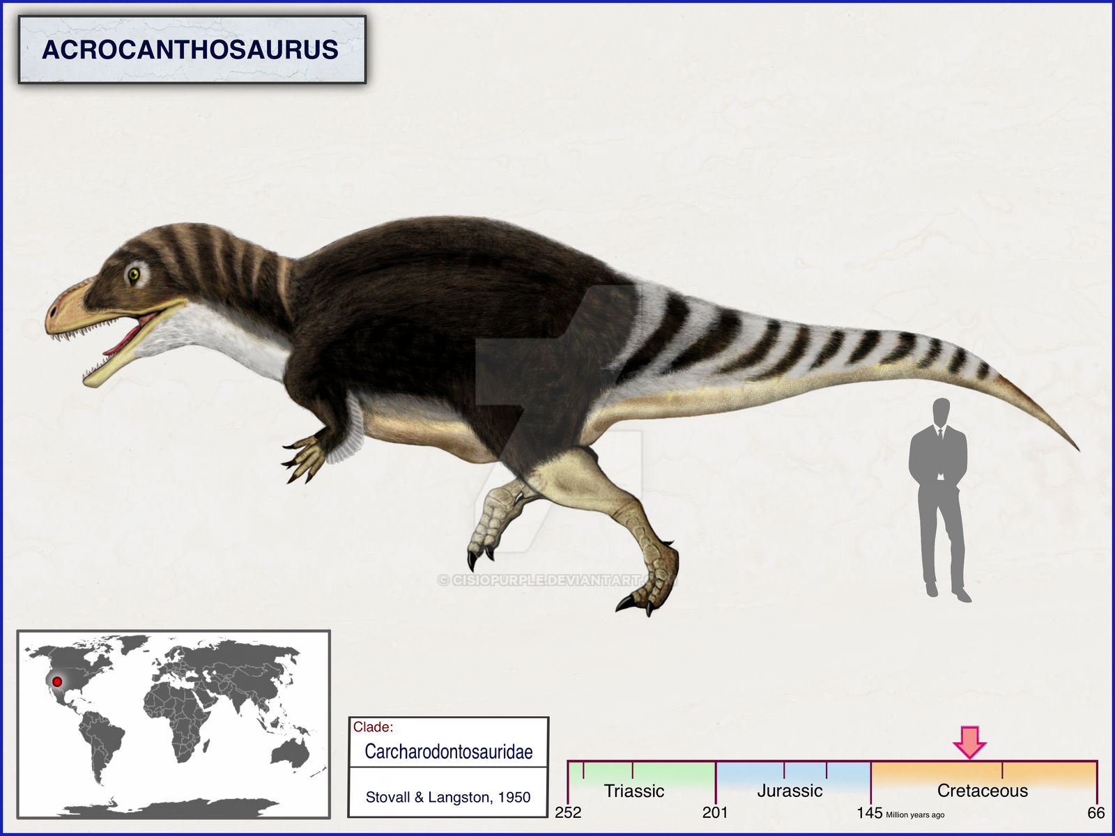 Acrocanthosaurus by cisiopurple on DeviantArt