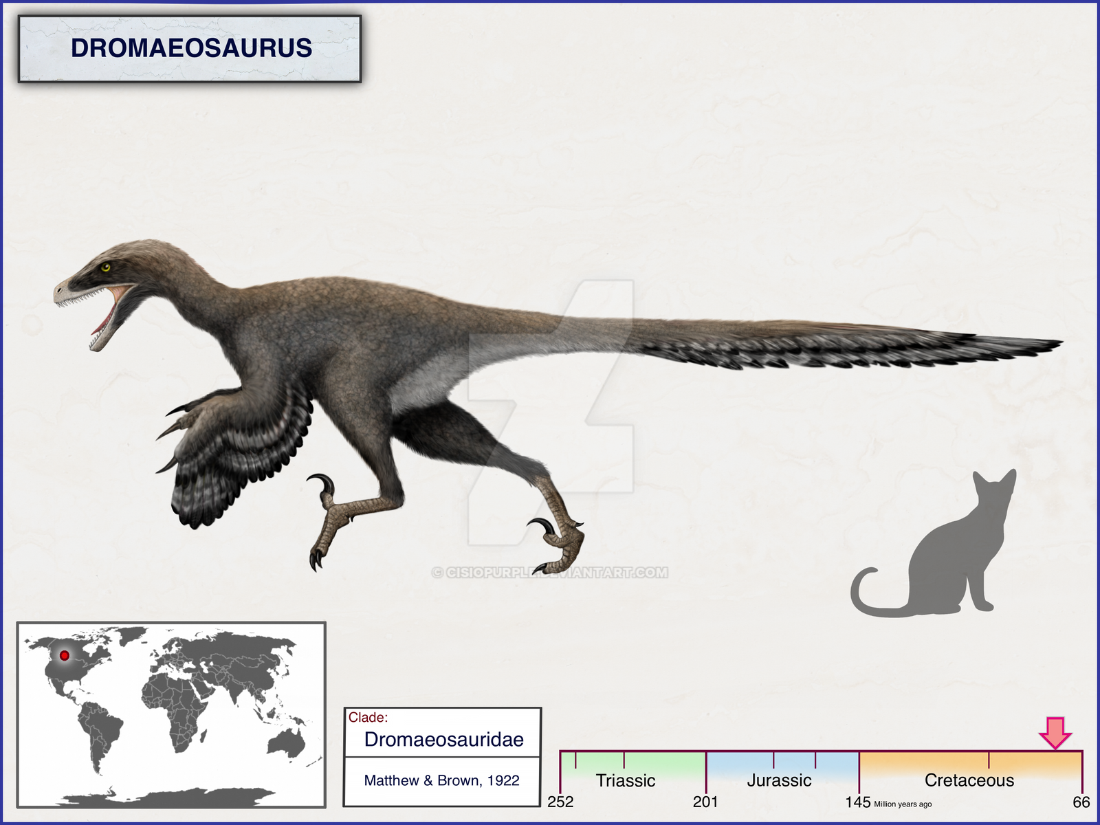 Dromaeosaurus by cisiopurple on DeviantArt
