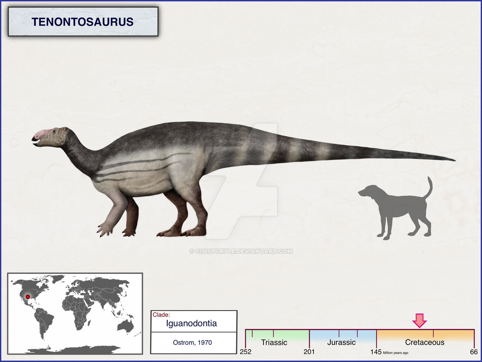 Tenontosaurus By Cisiopurple On DeviantArt tenontosaurus-by-cisiopurple-on-deviantart