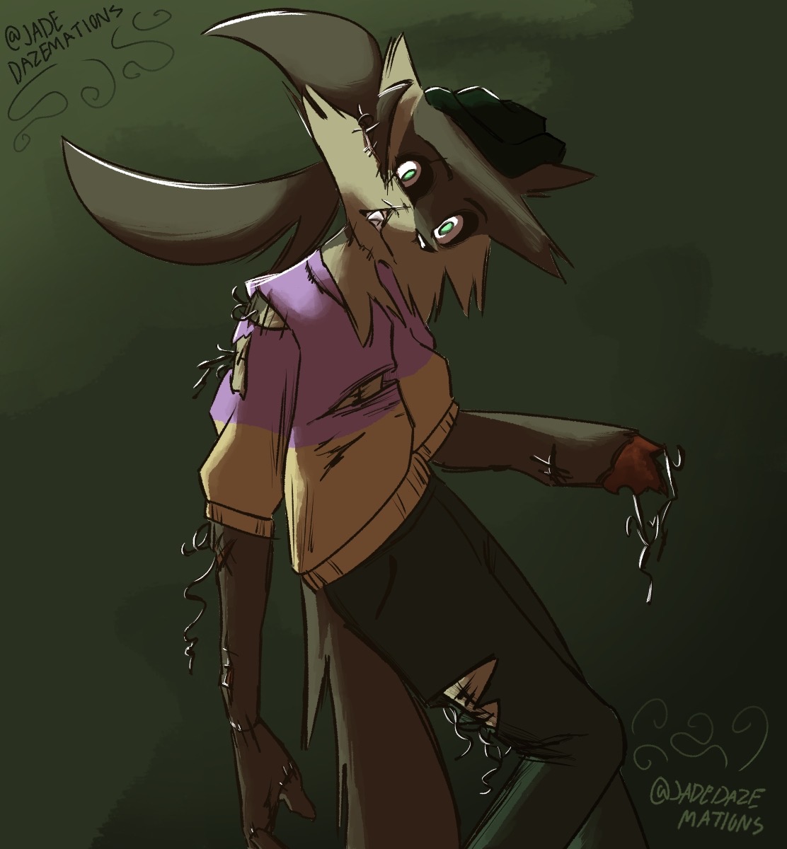 Stitched Jade (GORETOBER)