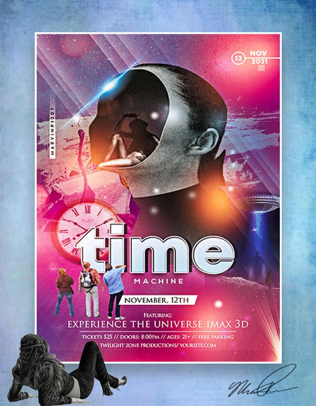 Time Machine flyer by mpowers55 on DeviantArt