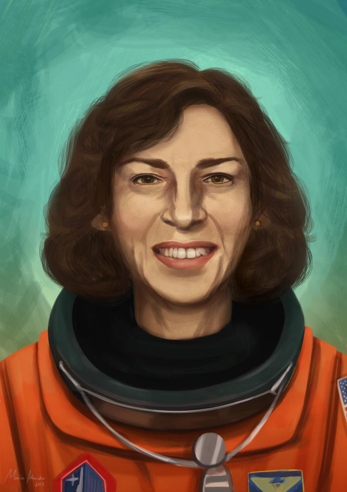 Hispanic Women Portraits Ellen Ochoa by MonicaMarinho on DeviantArt
