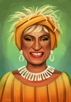 Hispanic Women Portraits: Celia Cruz