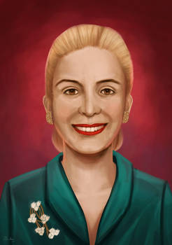 Hispanic Women Portraits: Eva Peron Evita