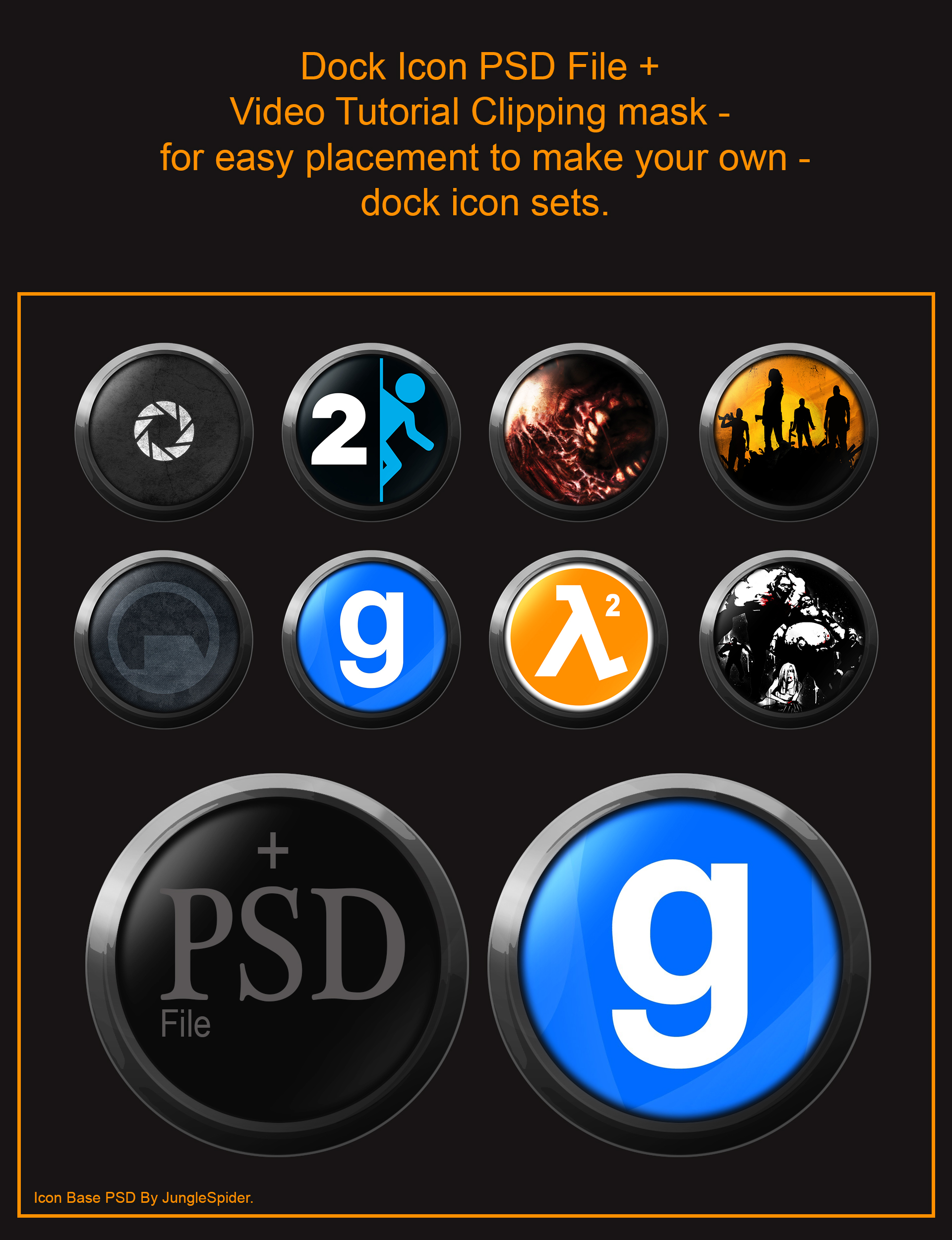 Preview Dock Icons PSD