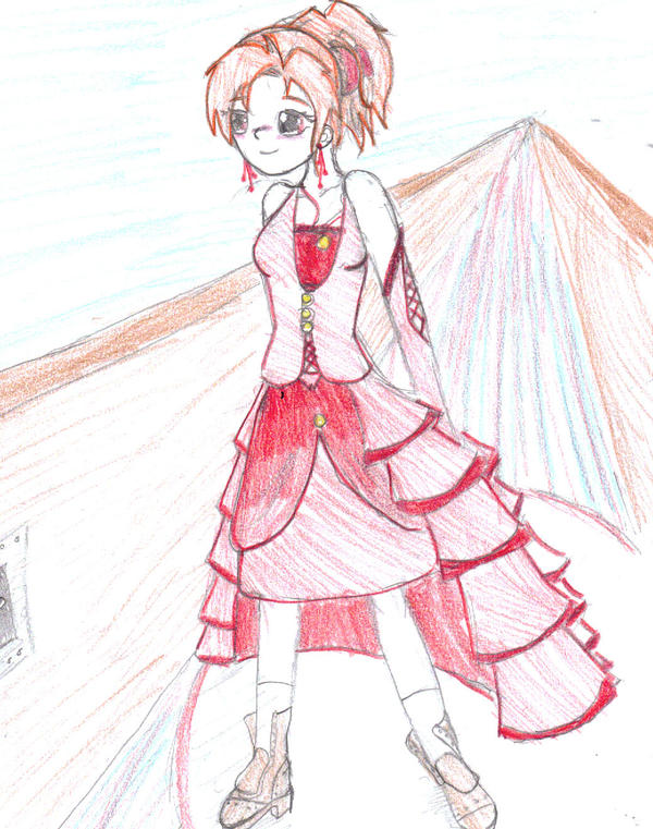 red color girl by HanonxHosho on DeviantArt