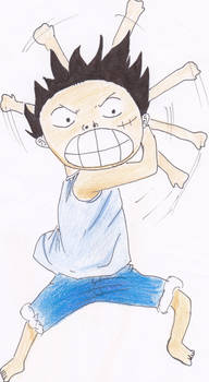 Luffy when he was a little kid