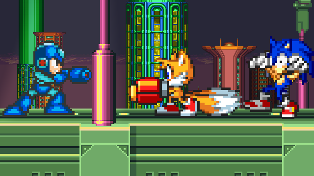 Tails vs Mega Man