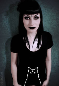 Satanic cat t-shirt
