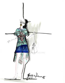 textile Inspired fashion design project Yoyo Han
