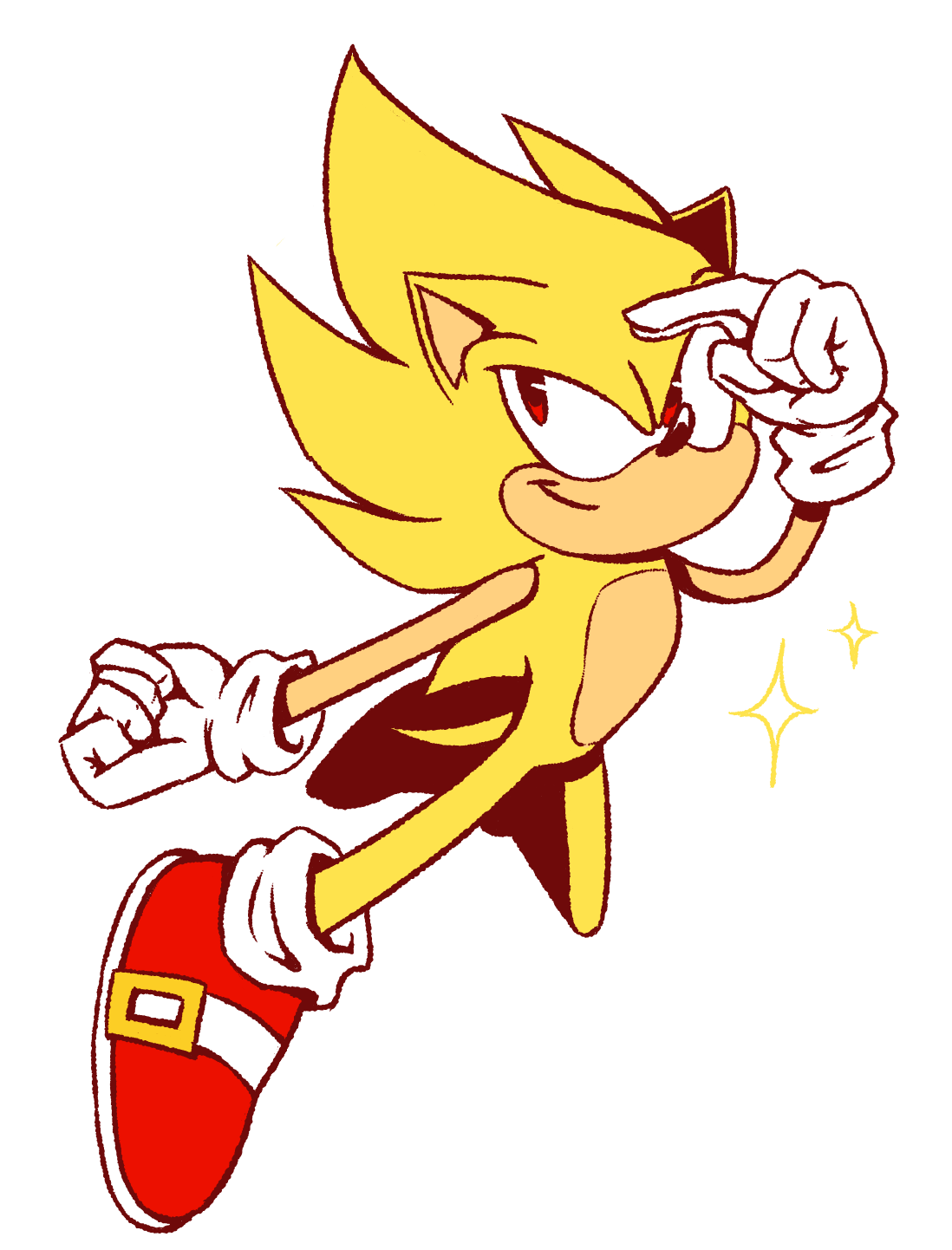 Sonic X Super Sonic Redraw by CandyCatStuffs on DeviantArt