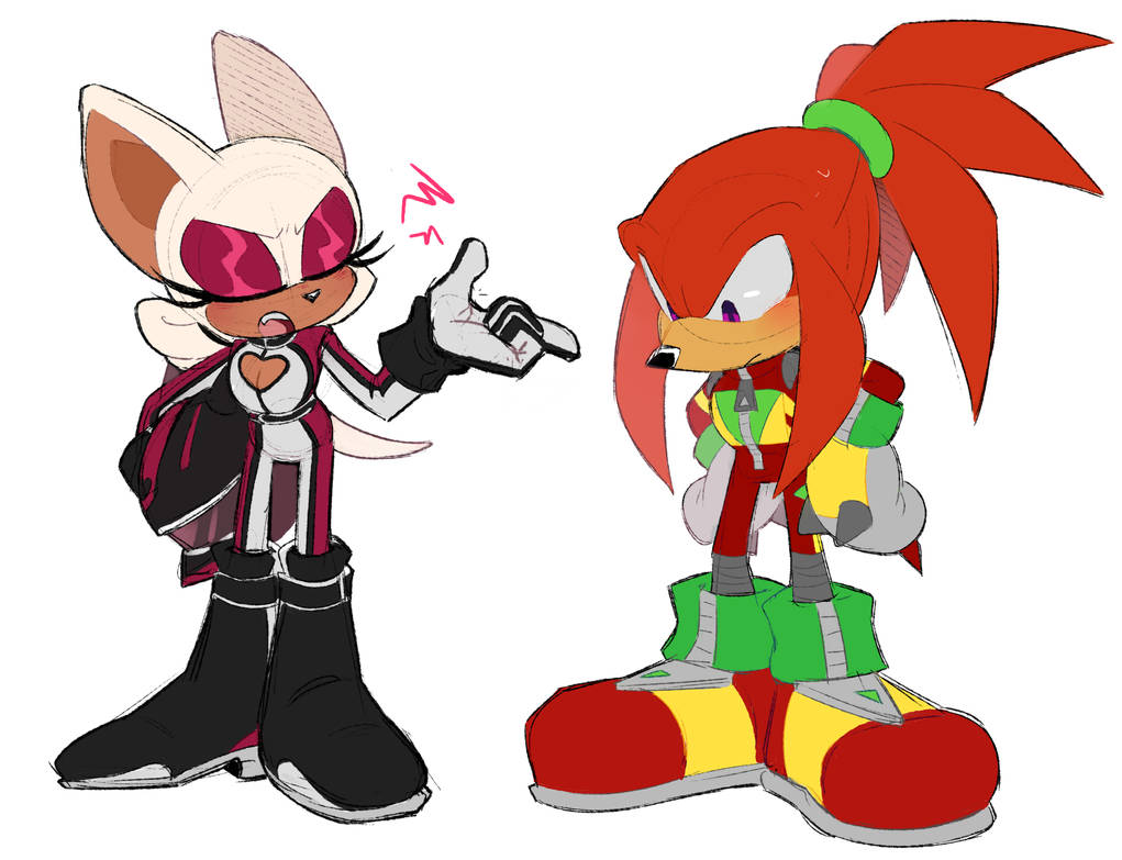 TSR Rouge and knuckles Designs by CandyCatStuffs on DeviantArt