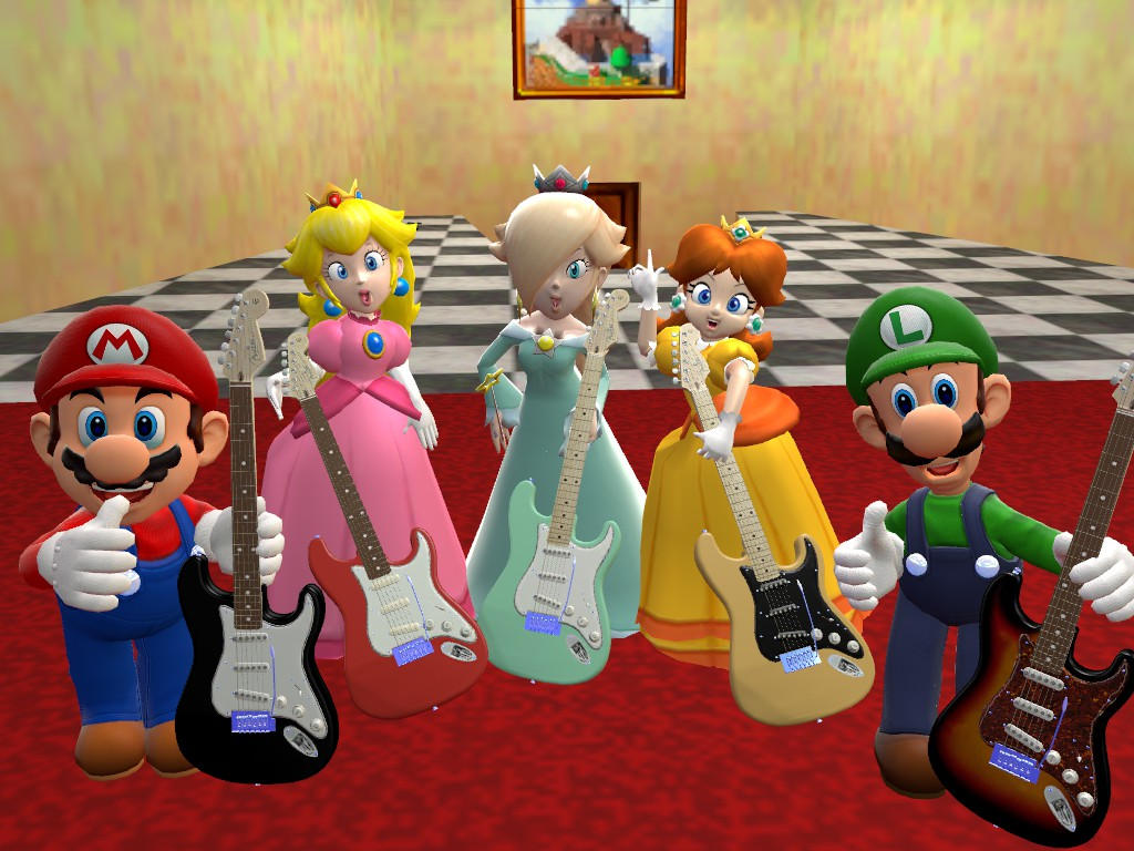 Super mario песня. Марио на гитаре. Марио френдс. Супер Марио Music. Марио гитара арт.