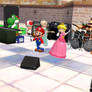 Mario and his friend live at delfino plaza