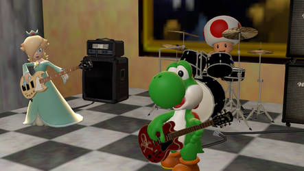 Yoshi, Rosalina and Toad in Jam session