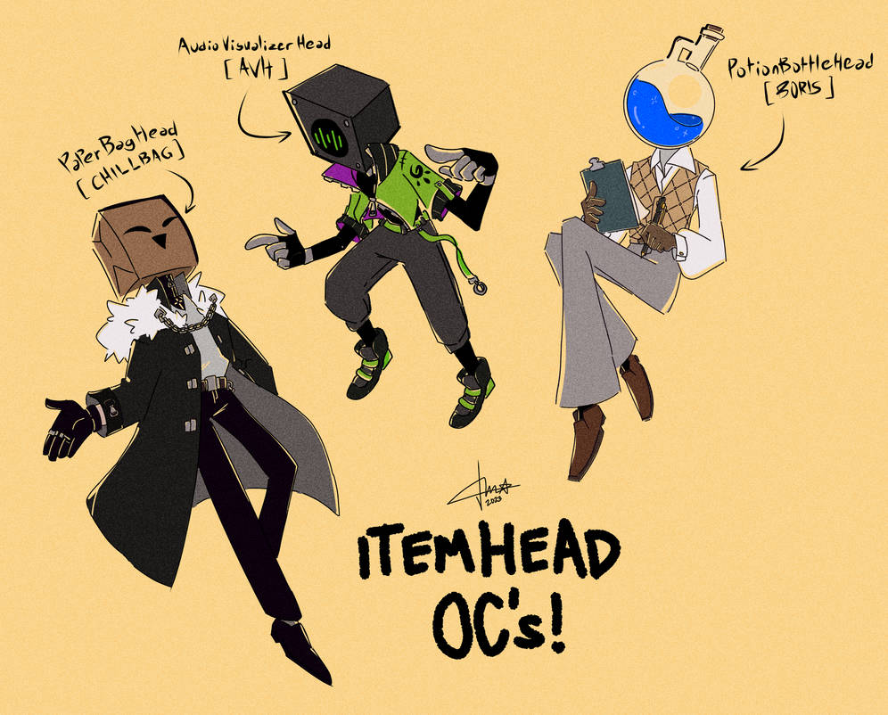 ItemHead/ObjectHead OCs! by PixOrbix on DeviantArt