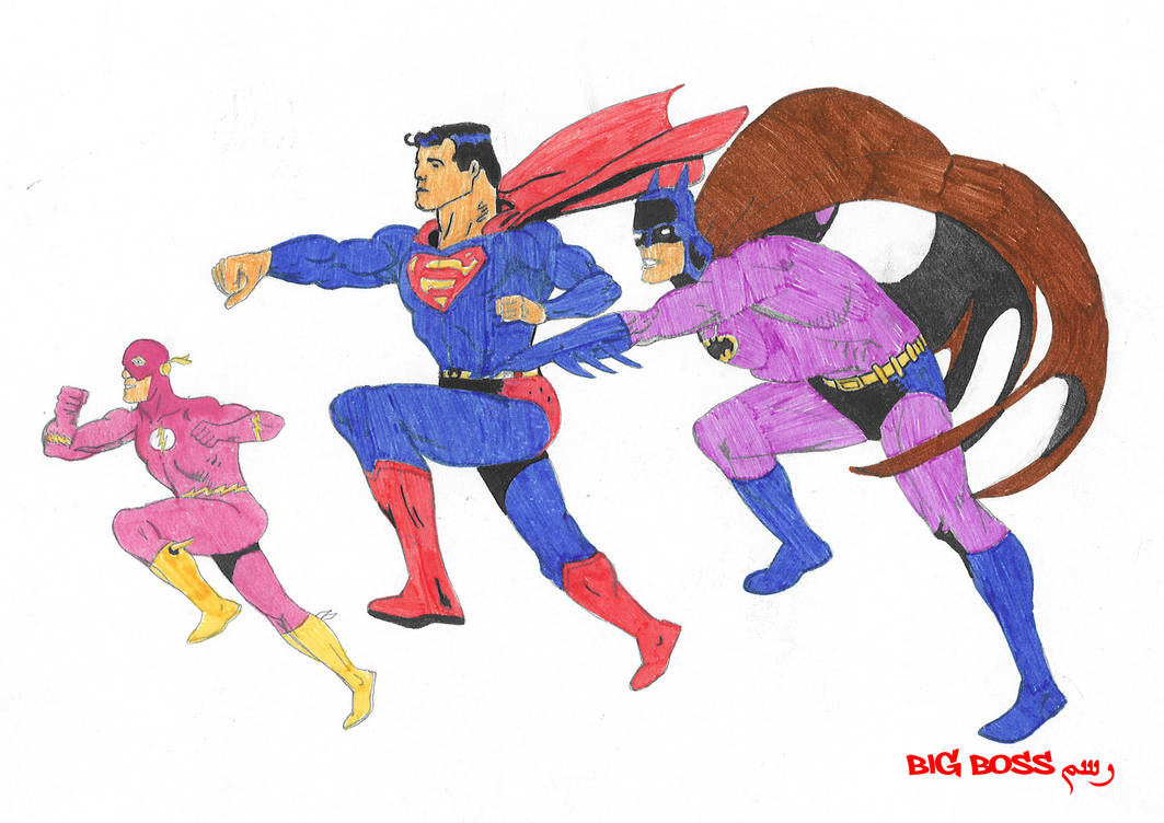Superman Batman Flash by aasst on DeviantArt