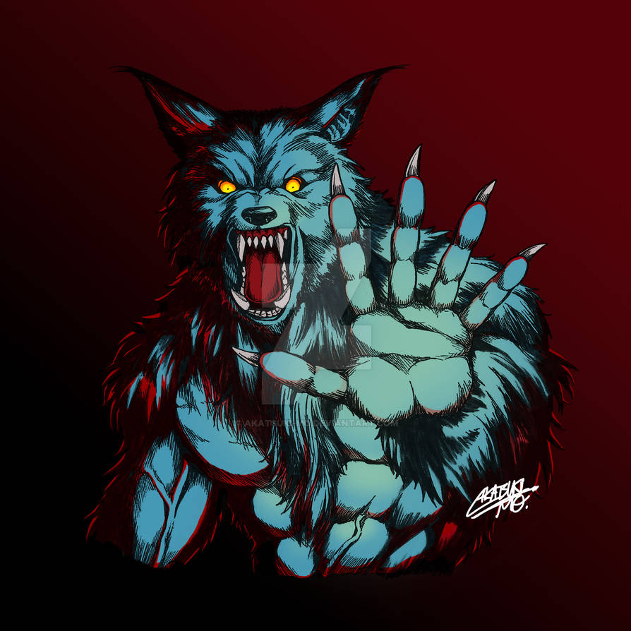 HOWLING WEREWOLF by Akatsuki-mo on DeviantArt