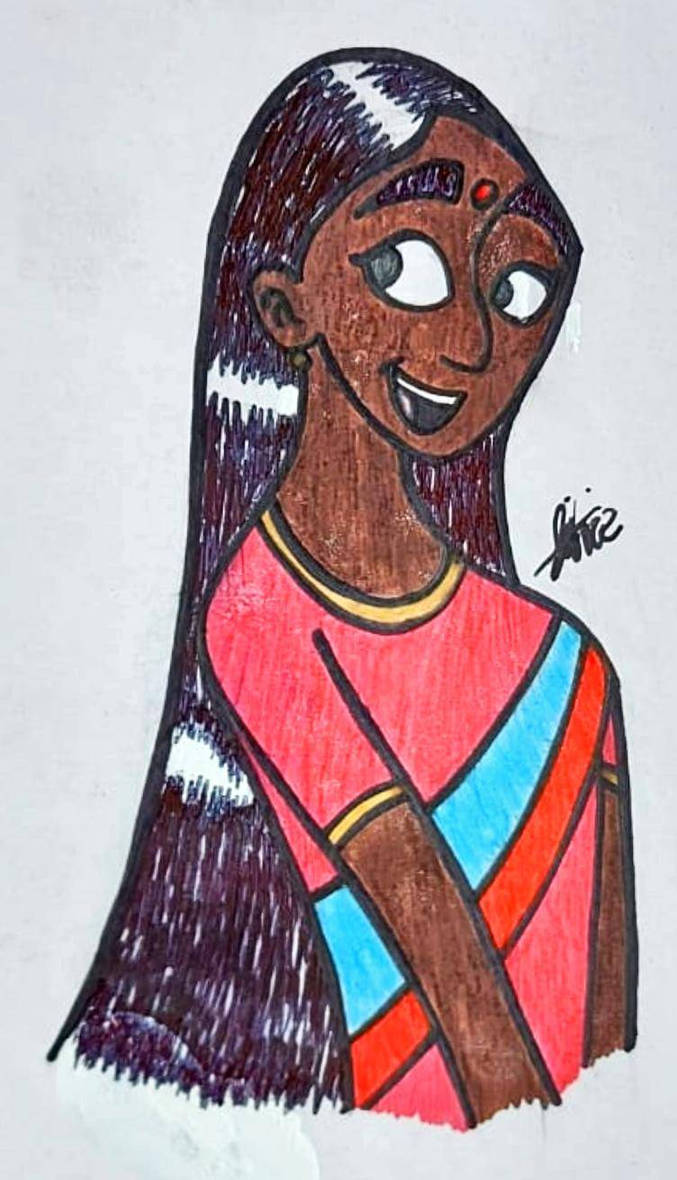 Indian Girl by zebG on DeviantArt