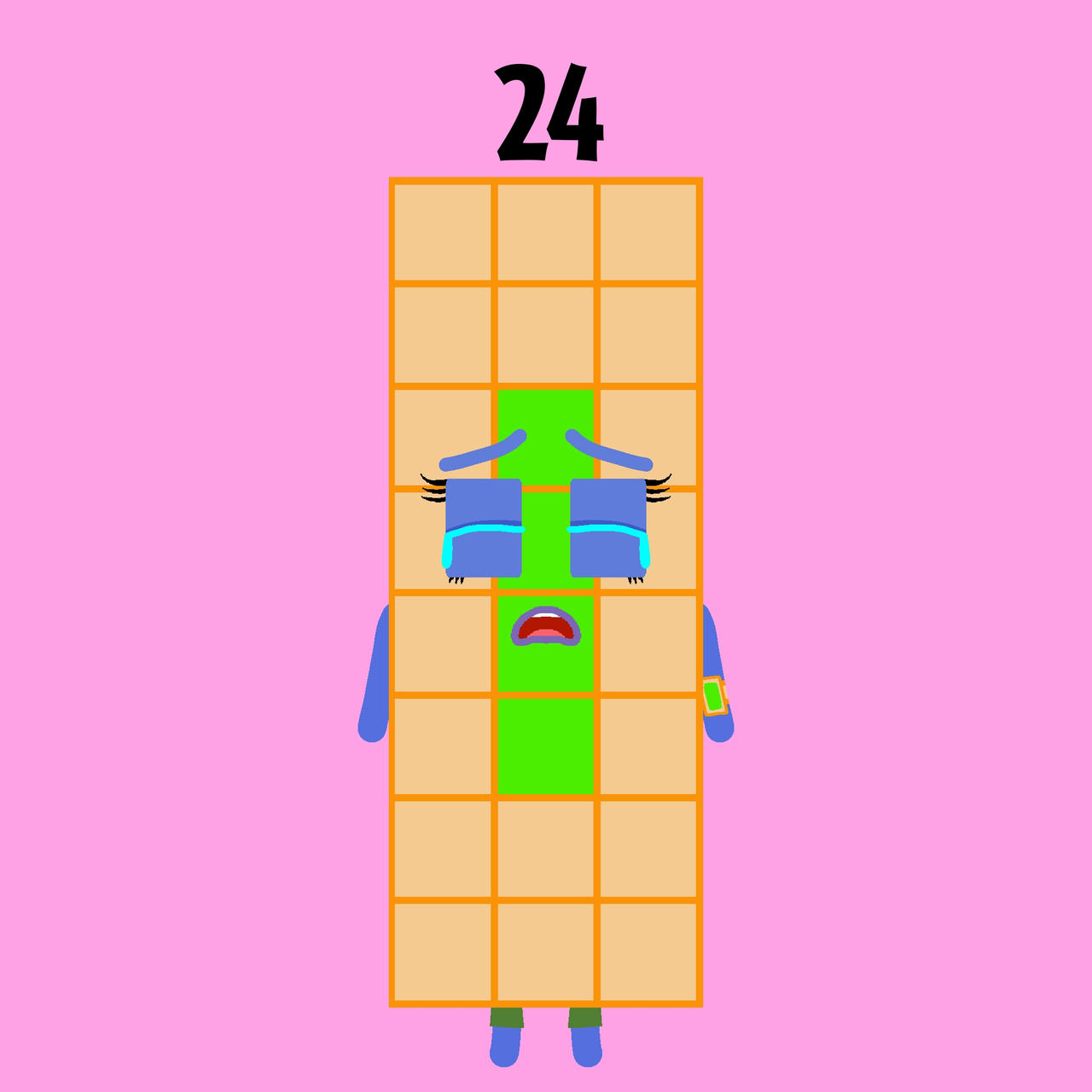 Crying Numbers Numberblock 24 crying by SparklingDaisyTwelve on DeviantArt