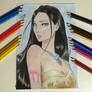 Pocahontas - Colored Pencil Drawing 