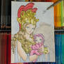 Athena, Saint Seiya - Colored Pencil Drawing