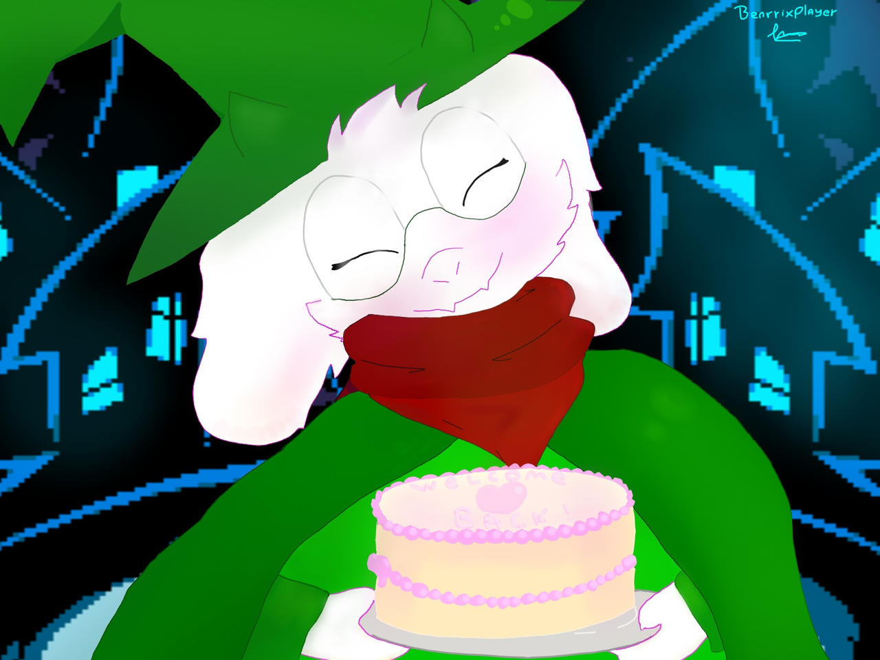 Chef Ralsei Ralsei's Yummy Cake (Deltarune) by benrrixplayer on DeviantArt