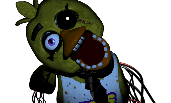 Withered FnaF 1 Chica Jumpscare