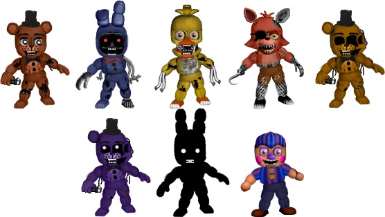 DISCONTINUED: Scalers – 2″ Characters – Five Nights at Freddy's