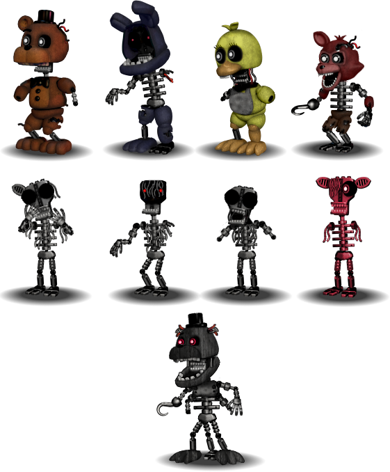 Adventure The Joy of Creation Animatronics by BlackiieFimose on DeviantArt