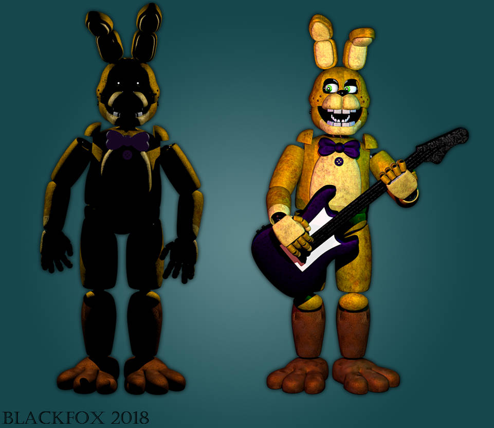 Springbonnie | Model by BlackiieFimose on DeviantArt