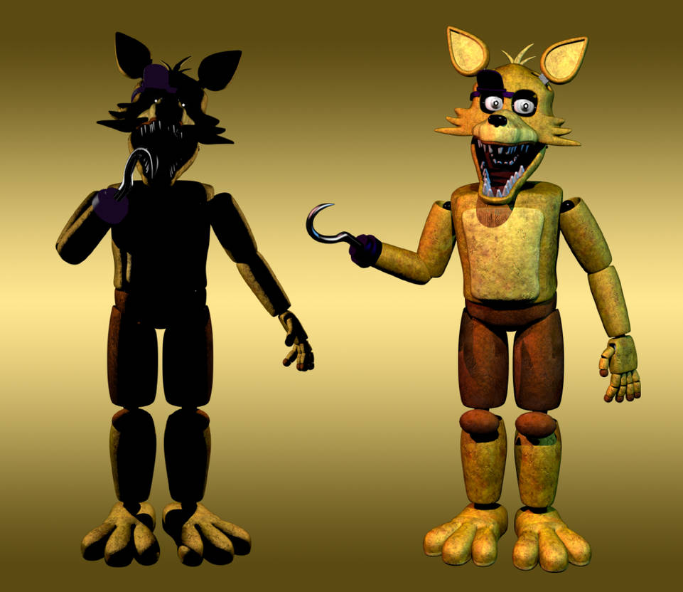 Spring Foxy | Model by BlackiieFimose on DeviantArt