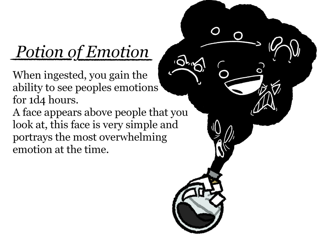 Emotion Potion Example Day 16: Potion of Emotion by 64BitOmega on DeviantArt