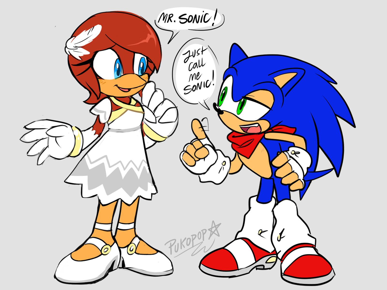 Sonic and Elise Embrace by SonicClone on DeviantArt