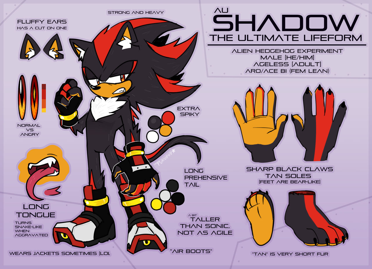 Ref Shadow AU Shadow The Hedgehog - REF by PukoPop on DeviantArt
