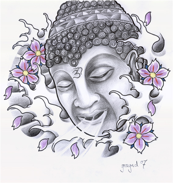 Buddha , tattoo design by graynd on DeviantArt