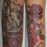 anchor and roses