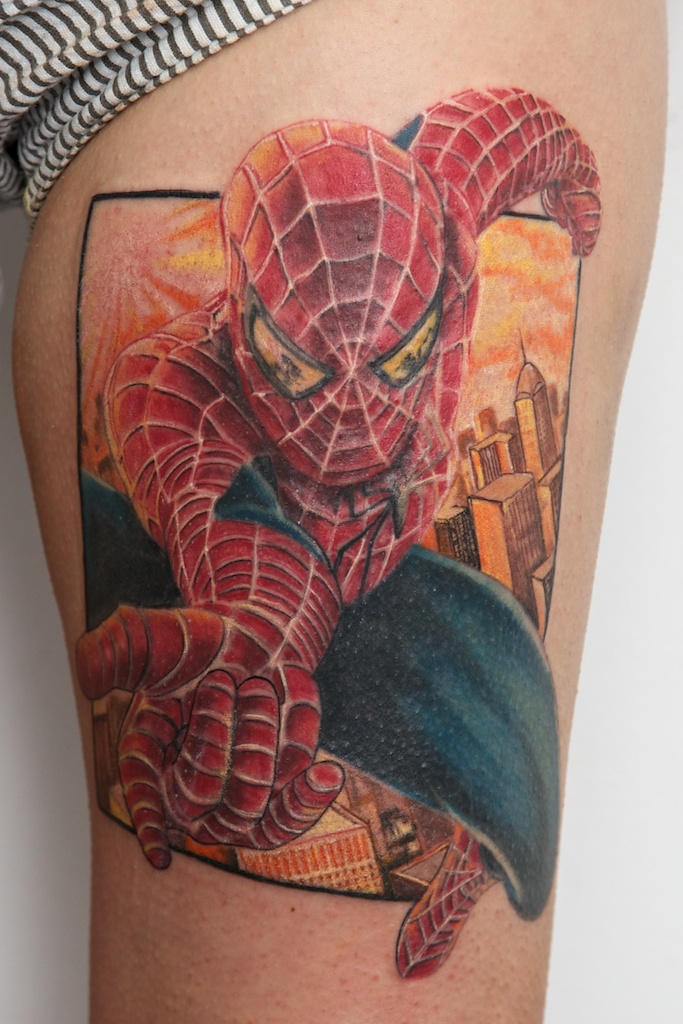 spiderman tattoo by graynd on DeviantArt