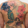 fairy and flowers back piece