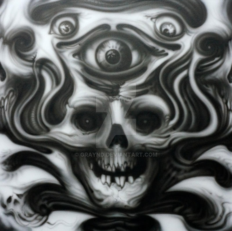 skullish airbrush... in progress