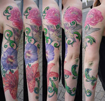 flower arm project in progress