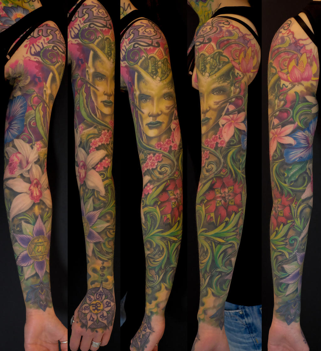 Mother Nature tattoo sleeve by graynd on DeviantArt