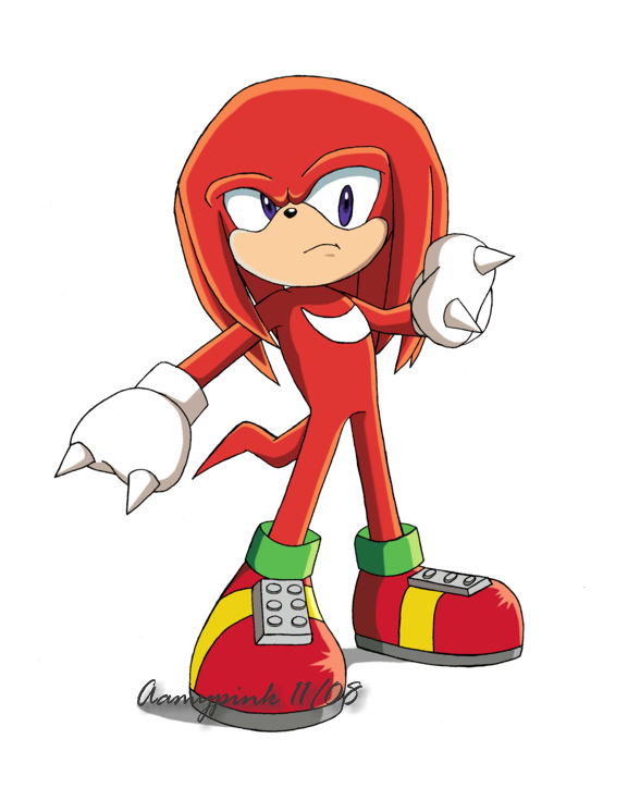 Knuckles the Echidna:. by Aamypink on DeviantArt