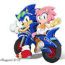 Bike Ride Sonic and Amy