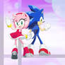 Sonic and Amy Cover